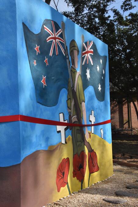 TRIBUTE: Kurri Kurri High School unveiled its memorial on Monday, which is dedicated to the men and women who served in World War I and World War II.
