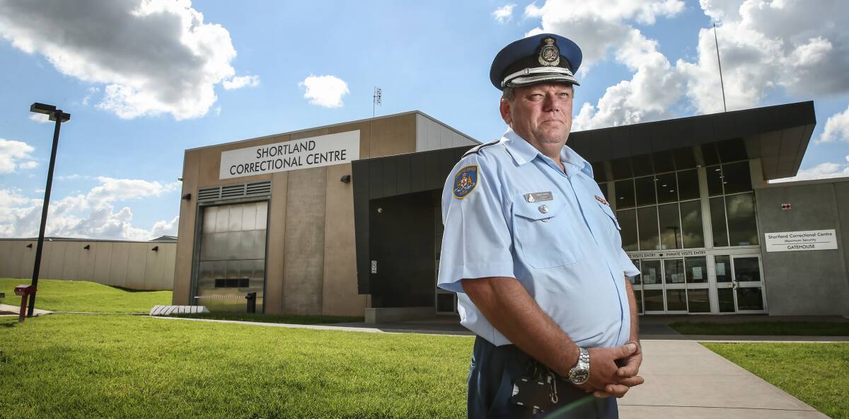 COMPLETED: Shortland Correctional Centre governor Simon Raper outside the recently completed expansion at Cessnock Correctional Complex. Picture: Marina Neil