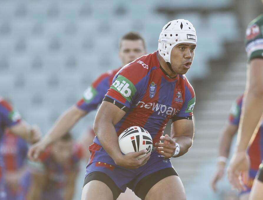 BIG SIGNING: Former Newcastle Knights NSW Cup premiership player Honeti Tuha has signed with the Cessnock Goannas for 2022. Picture: Jonathan Carroll