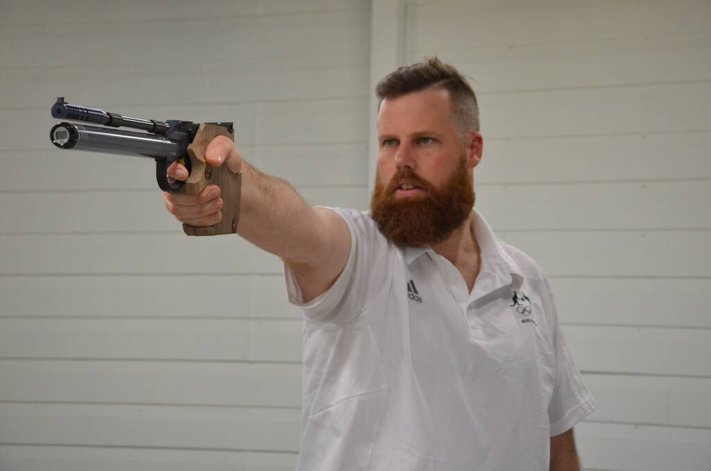 FOURTH: Daniel Repacholi finished fourth in the 10m air pistol final at the Commonwealth Games on the Gold Coast.