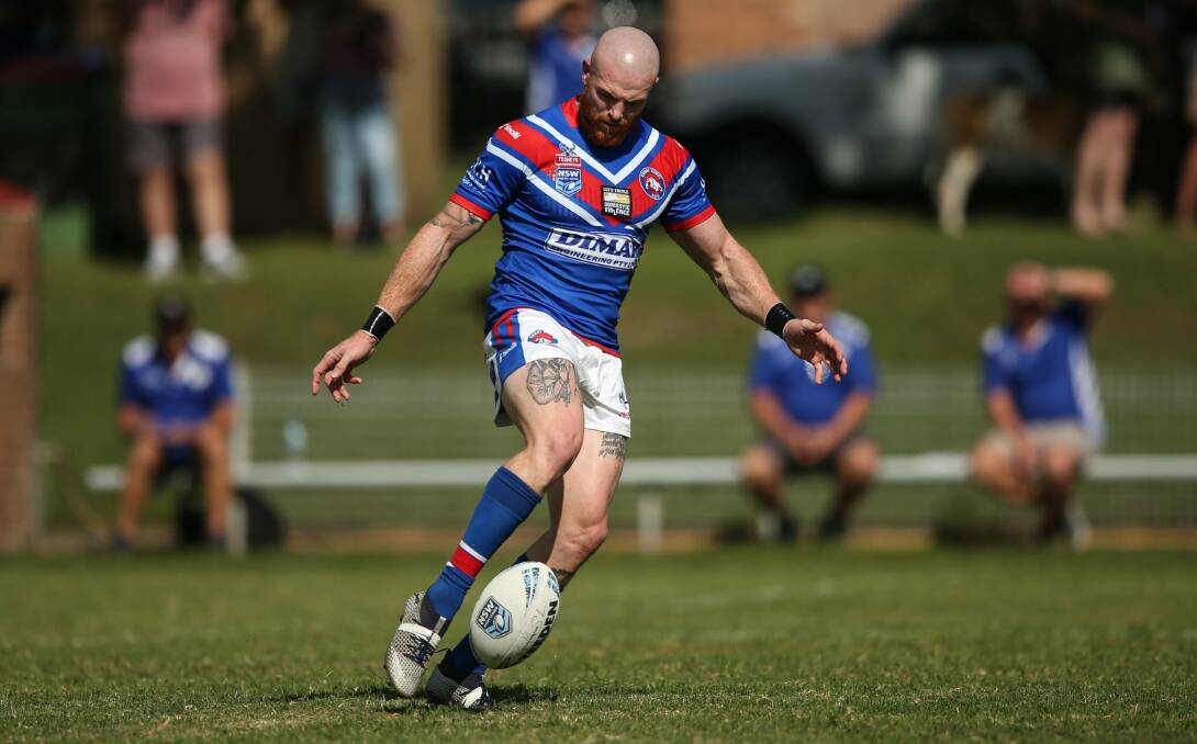COURAGE: Bulldogs captain coach Mitch Cullen got out of his sick-bed to lead Kurri Kurri against Wests.