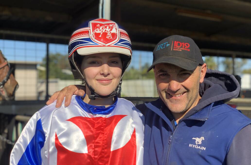 DAD'S GIRL: Chloe Formosa is set to follow in her father Michael's footsteps by becoming a harness racing trainer/driver.