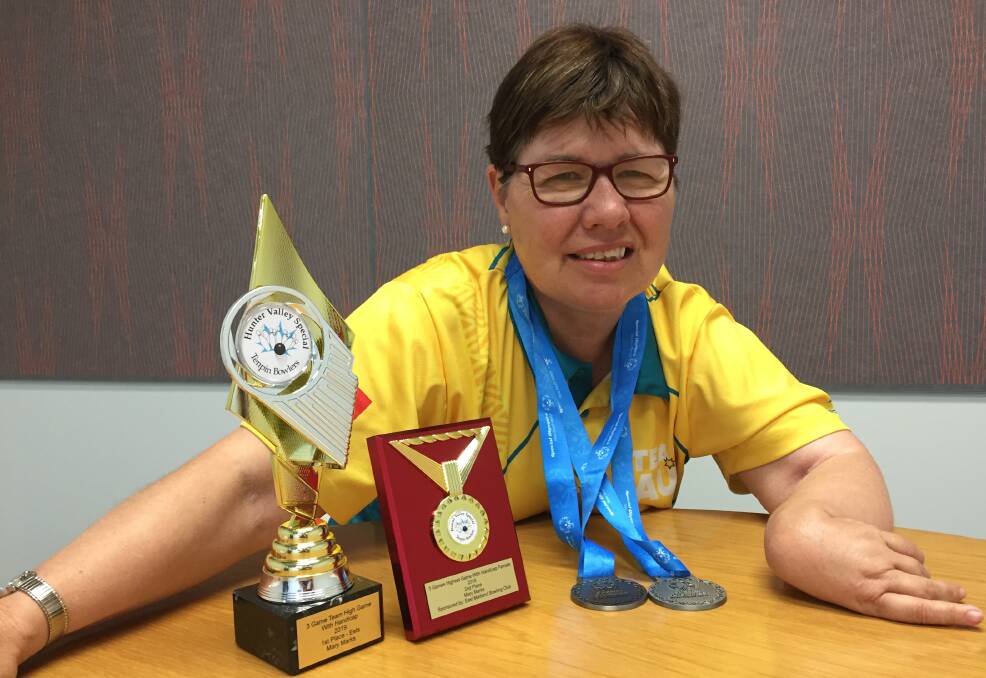SUCCESS: Mary Marks with some of the recent additions to her trophy cabinet.