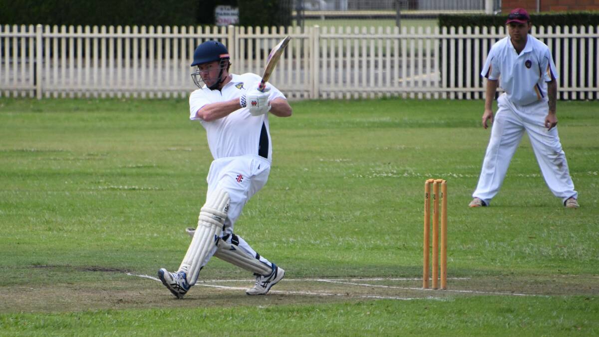 GREAT FORM: Matt Hopley top scored for Cessnock with 52 against Suburban District in the John Bull Shield.