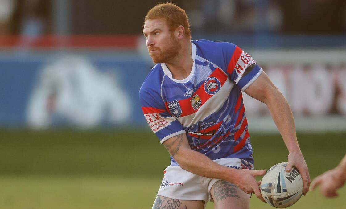 TRY: Bulldogs utility Mitch Cullen was one of four Kurri try-scorers in the 24-18 win.