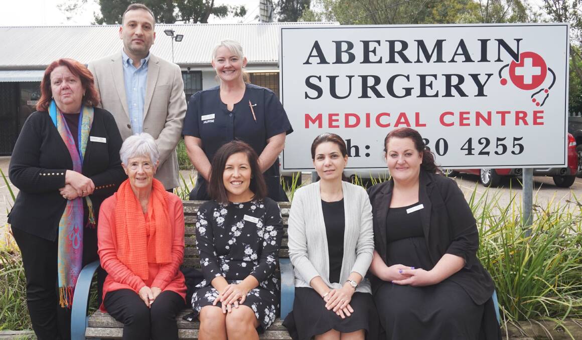 THE TEAM: Abermain Surgery clinical and administration team (missing Dr Ismay). Bulk billing is available to children and concession card holders.