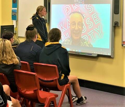 GREAT OPPORTUNITY: Cessnock High School's 8C science class took part in a Zoom Q&A session with Dr Karl Kruszelnicki on Wednesday.