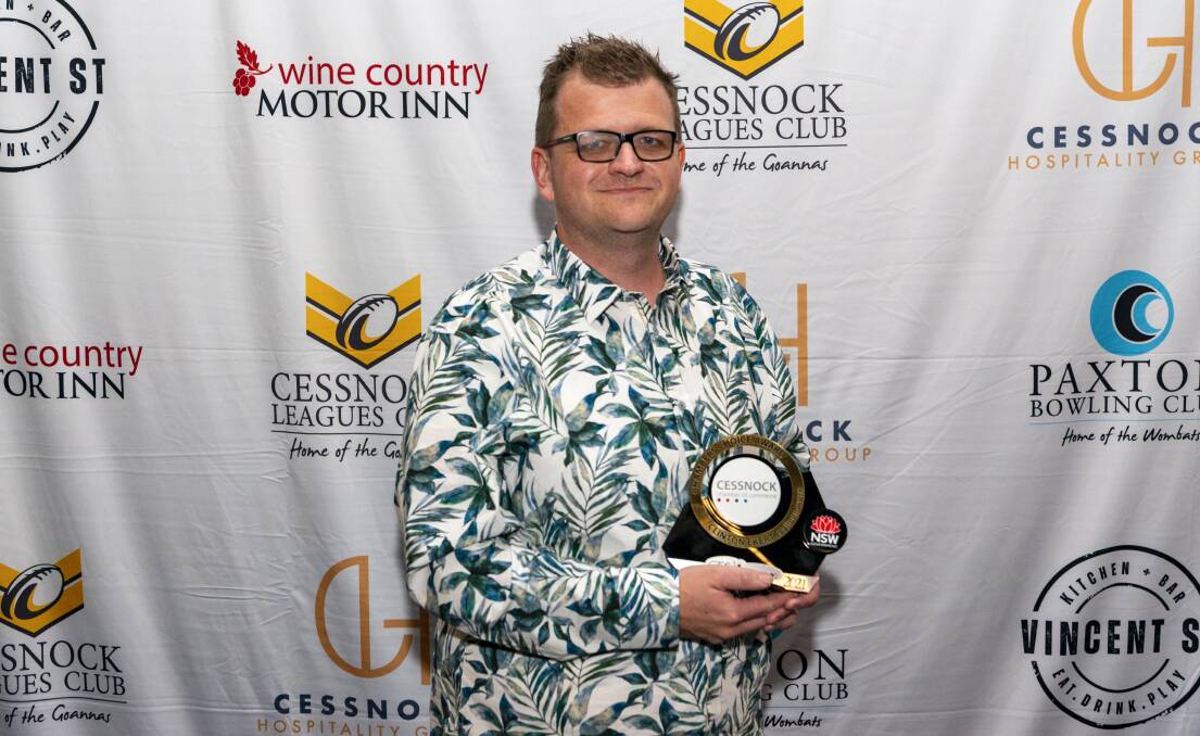 ABOVE AND BEYOND: Clint Ekert from Balloon Worx won the Chamber Choice award at the 2021 Cessnock Customer Service Awards. Picture: Justin Worboys Photography