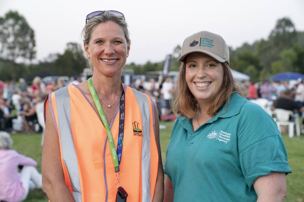 CONNECT: Council's community recovery officer Melissa Boucher with Amanda Hodgen, from the National Bushfire Recovery Agency, at the event. Picture: Trish Evans