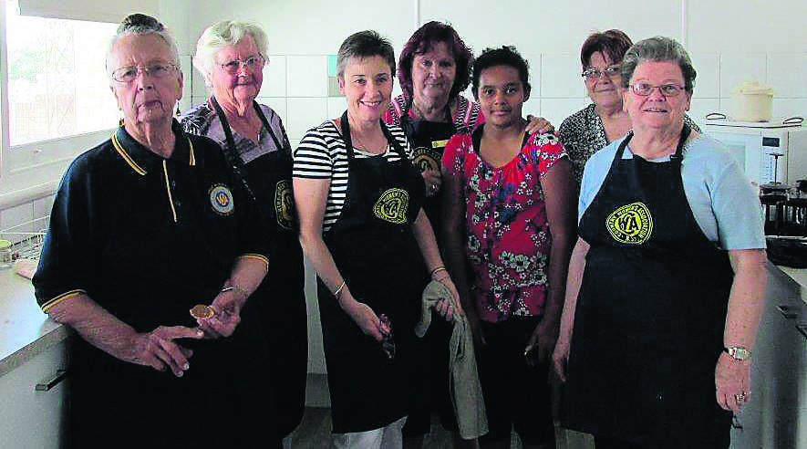 SUPPORT: Cessnock CWA evening branch members, pictured at a recent catering event, continue to support drought-affected communities via other CWAs across the state.