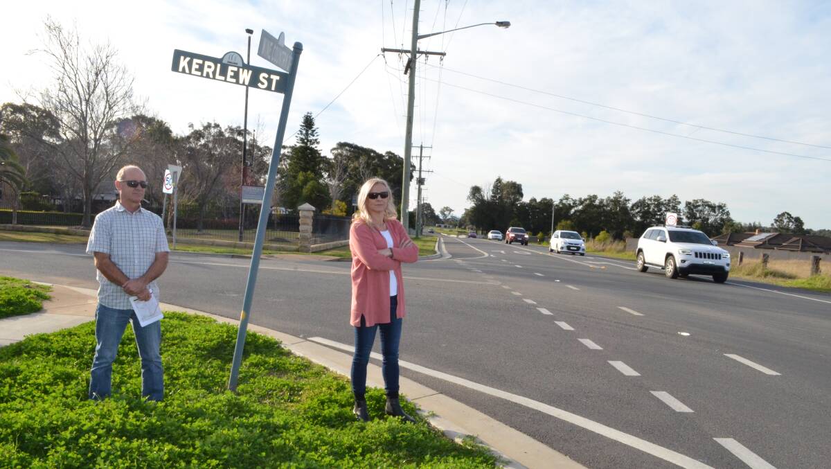 BUSY: Nulkaba residents including Malcolm Hall and Karen Shearer (pictured) are concerned about the impacts the prison traffic will have on the already-busy Wine Country Drive.