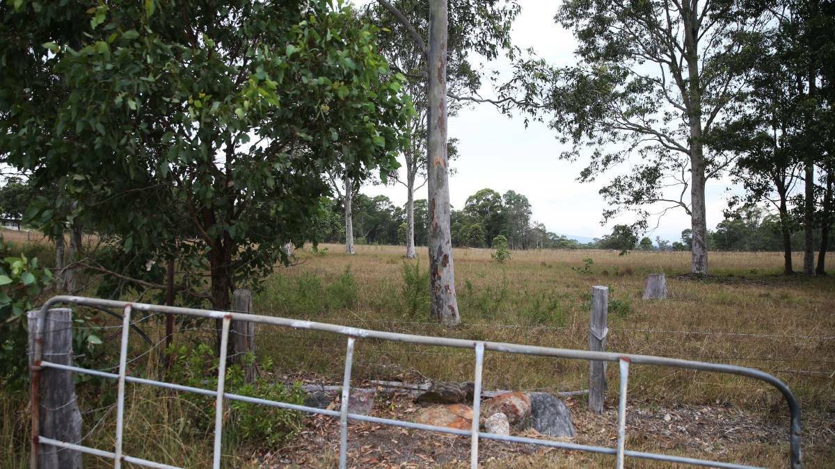 RURAL AREA: The site on Buchanan Road where Newcastle Muslim Association plans to build a mosque. Picture: MARINA NEIL