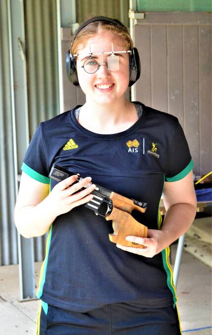ON TARGET: Cessnock Pistol Club member Olivia Erickson has been selected in Shooting Australia's National Pathways Squad. Picture: Krystal Sellars