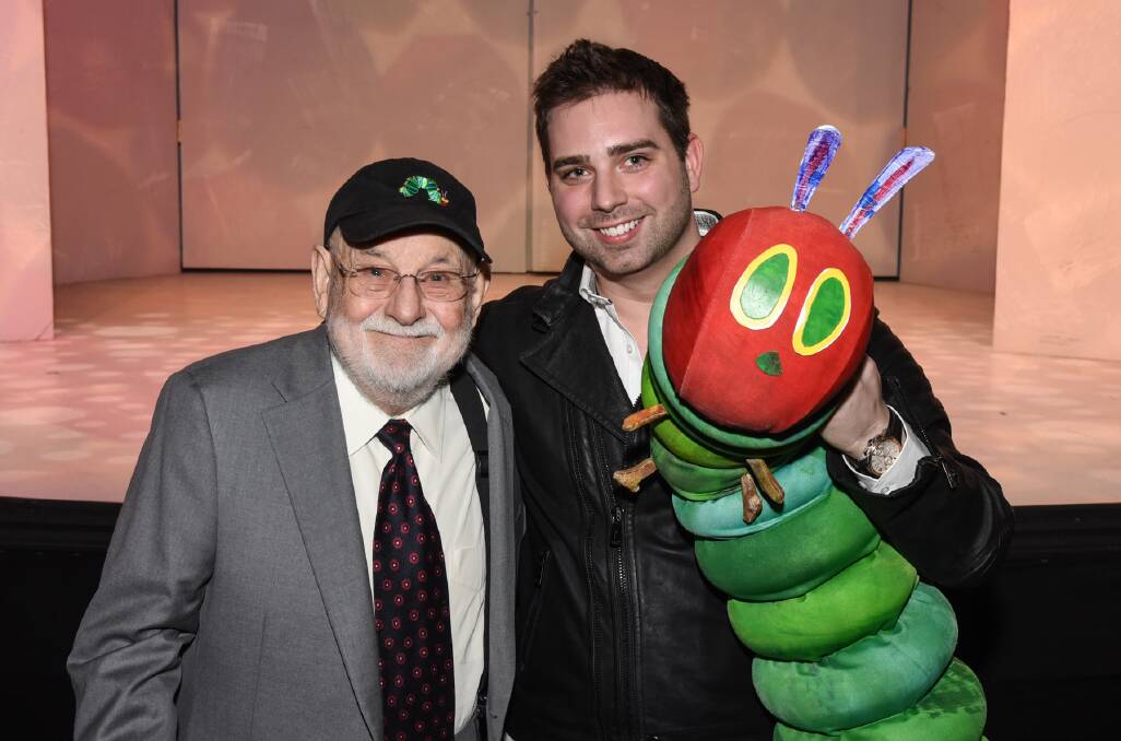 DELIGHT: Author Eric Carle and show creator Jonathan Rockefeller.