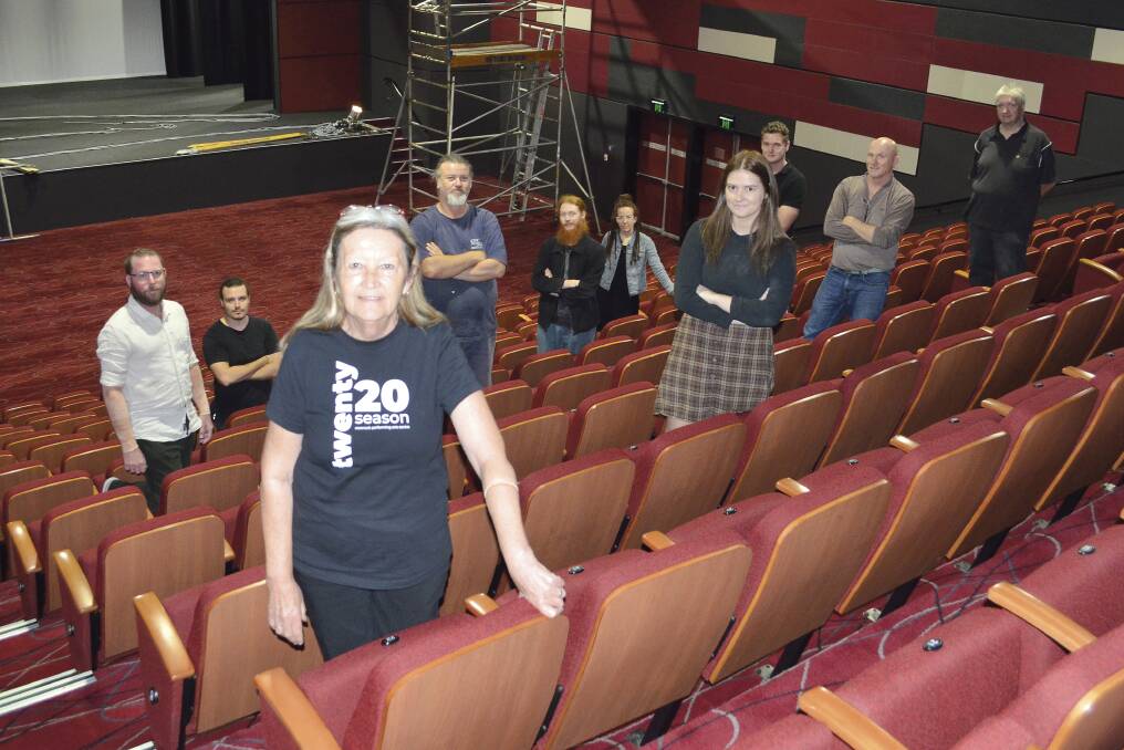 EXTENDED INTERVAL: Cessnock Performing Arts Centre manager Vicki Sienczuk (front) and staff at the theatre on Monday.