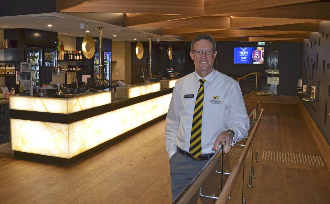 REVAMP: Cessnock Leagues Club CEO Paul Cousins in the club's new pre-function bar, which is part of a $4.7 million renovation project that is due for completion in November. Picture: Krystal Sellars