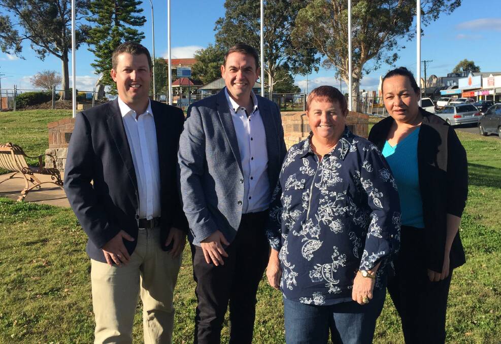 TEAM: Labor candidates for Cessnock City Council, Jay Suvaal (mayoral and Ward A candidate), Anthony Burke (Ward B), Anne Sander (Ward C) and Rosa Grine (Ward D).