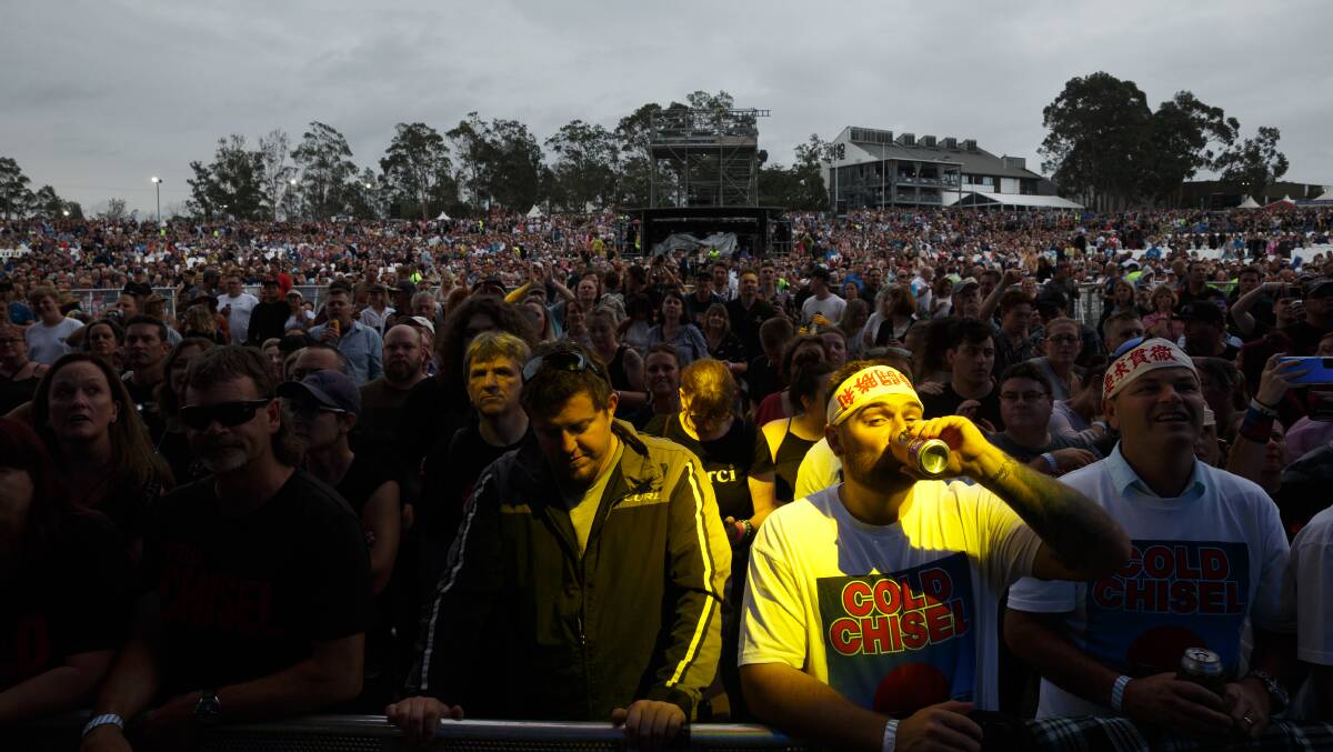 SEEMS SO LONG AGO: A crowd of 16,000 enjoyed the Cold Chisel concert at Hope Estate on January 18. Picture: Max Mason-Hubers