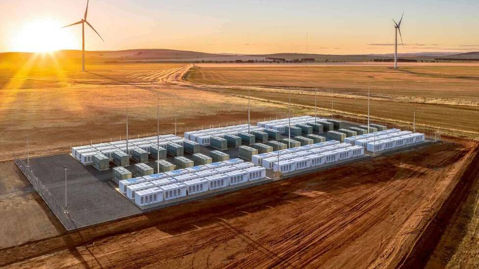 BIGGER THAN THIS: CEP.Energy says the first stage of its Kurri Kurri battery could be 400 megawatts. South Australia's 'big battery', the Hornsdale installation above, is only 100 megawatts, with a 50 megawatt expansion under way. Picture: Courtesy of Hornsdale Power Reserve