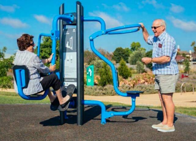 ACTIVE: An outdoor gym similar to this one could be built at Bridges Hill Park.