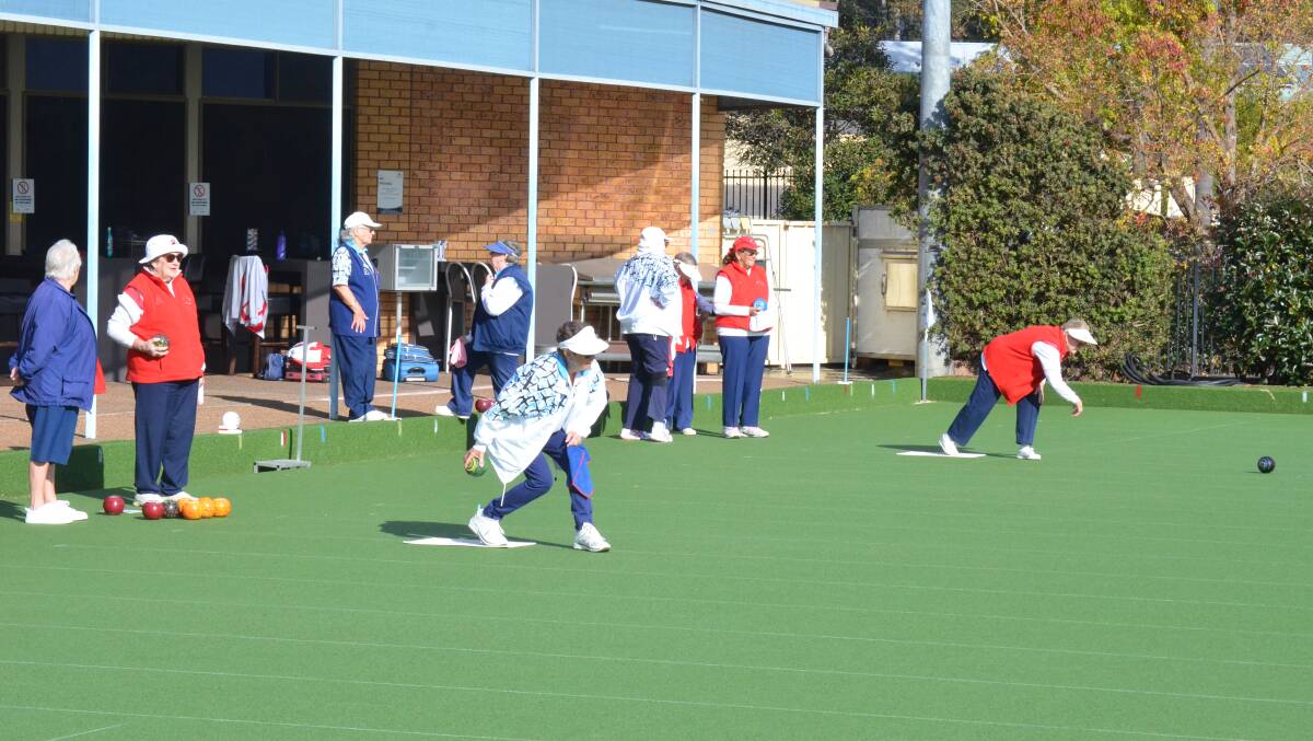 ACTIVE: Paxton and Bellbird Park women's bowlers held a pennant trial at Paxton Bowling Club on Tuesday.