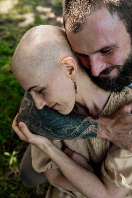 SOLIDARITY: Eleisha and Clint Connors shaved their heads to raise funds for Lymphoma Australia, with donations totalling almost $17,000 so far.