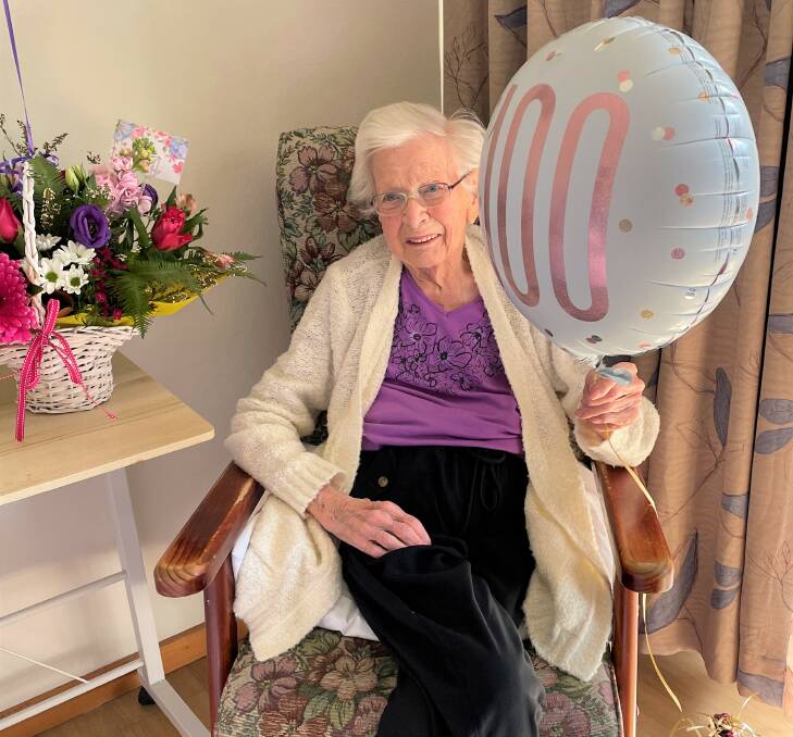 Mountain View Lodge resident Beryl Gosper celebrated her 100th birthday on Friday, August 26. Picture by Krystal Sellars.