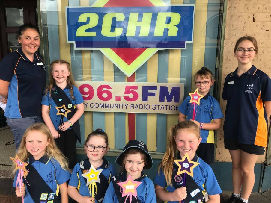 SPREADING THE WORD: Cessnock Junior Guides spoke about the Free Being Me program on 2CHR-FM on Tuesday.