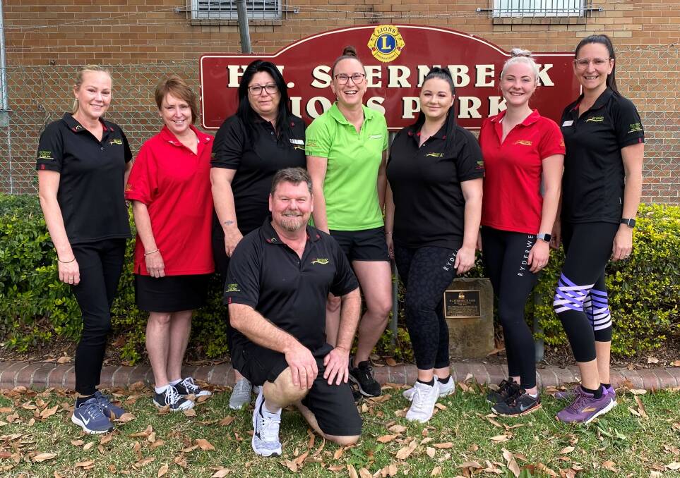 STEPPING UP: Sternbeck's Real Estate staff Katrina Radnidge, Margaret Keighley, Vanessa Why, James Harvey (front), Lauren Dover, Hayley Evans, Katie Sexton-Bate and Natasha Foster are taking part in the Black Dog Institute's One Foot Forward challenge.