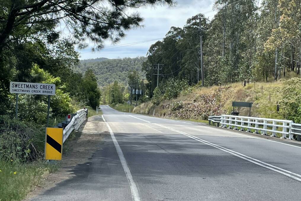 LOCATION: The bridge over Sweetmans Creek on Wollombi Road today.