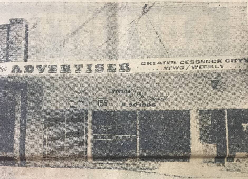 LONG-TIME HOME: The Advertiser office in April 1971.