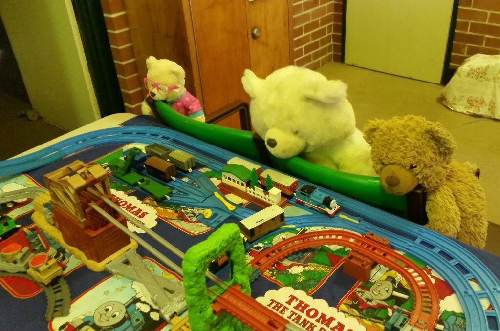 FUN FOR ALL: Some teddy bears visited the Thomas display at a previous Family Fun Fest at Richmond Vale Railway Museum.