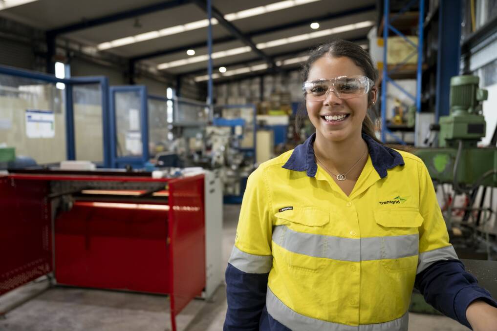 EXCITING FUTURE: Lucia McLoughney, of Cessnock, is a first-year apprentice with Transgrid.