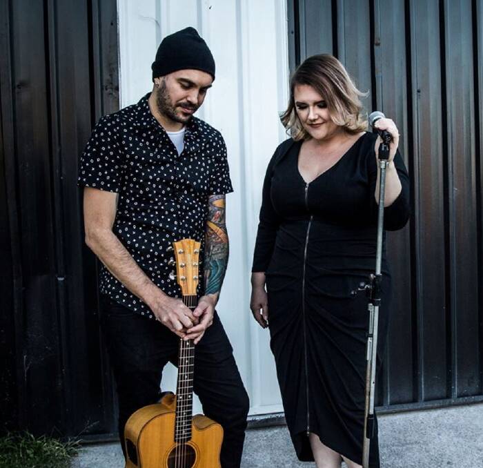 TOP TUNES: Katie and Feff will perform at Vincent Street Kitchen and Bar on Saturday night.