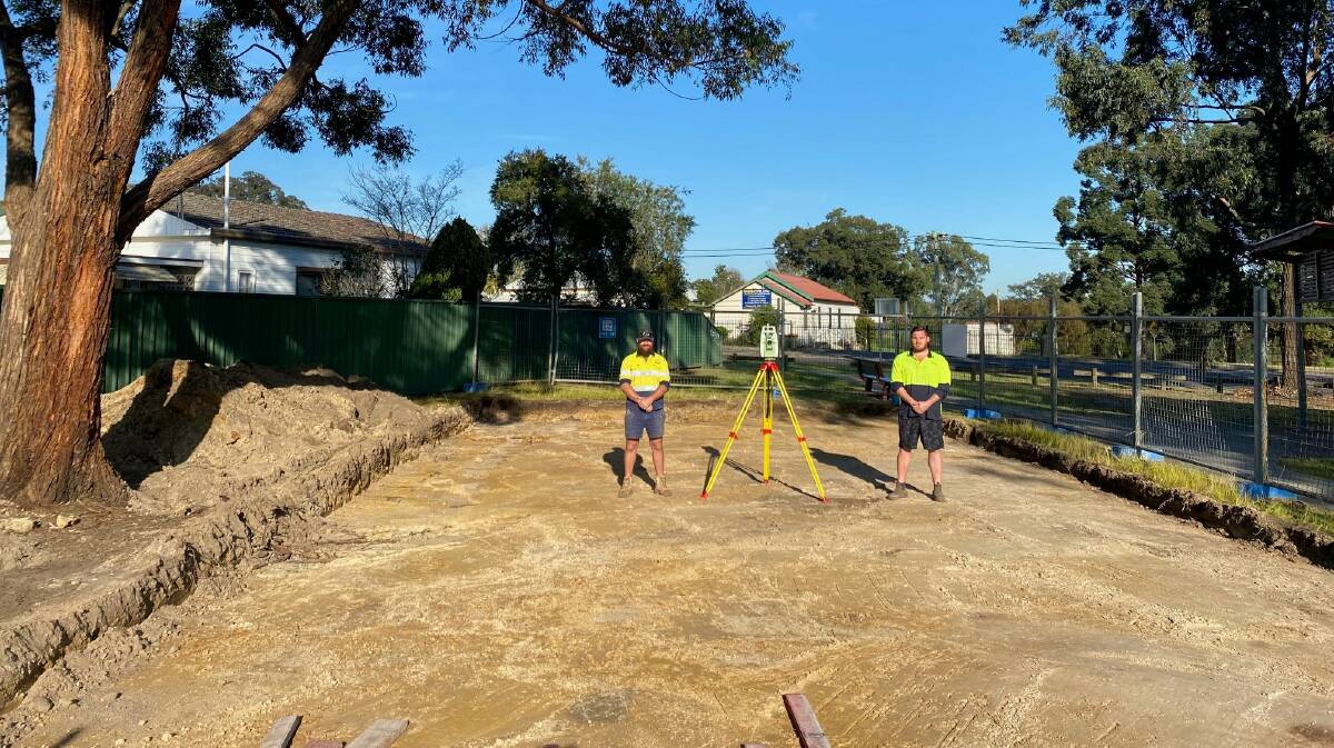 WORK UNDERWAY: New play equipment, fencing and landscaping will be installed at Bluey Frame Park, Weston as part of a $73,000 upgrade.