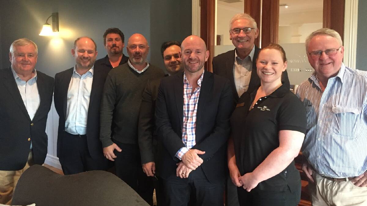 STRATEGIES: Stewart Ewen, James Agnew, Jerome Scarborough, Geoff Krieger, Joe Spagnolo, Minister Niall Blair, George Souris, Kellie Dorward and Bruce Tyrrell at the roundtable discussion held at Keith Tulloch Wines on June 14.