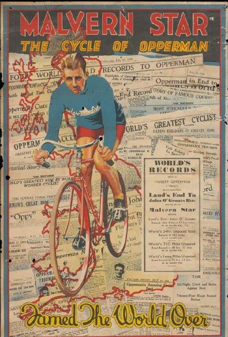 BRAND AMBASSADOR: After winning a Malvern Star bike as a 17-year-old, Hubert Opperman had a decades-long with the company.
