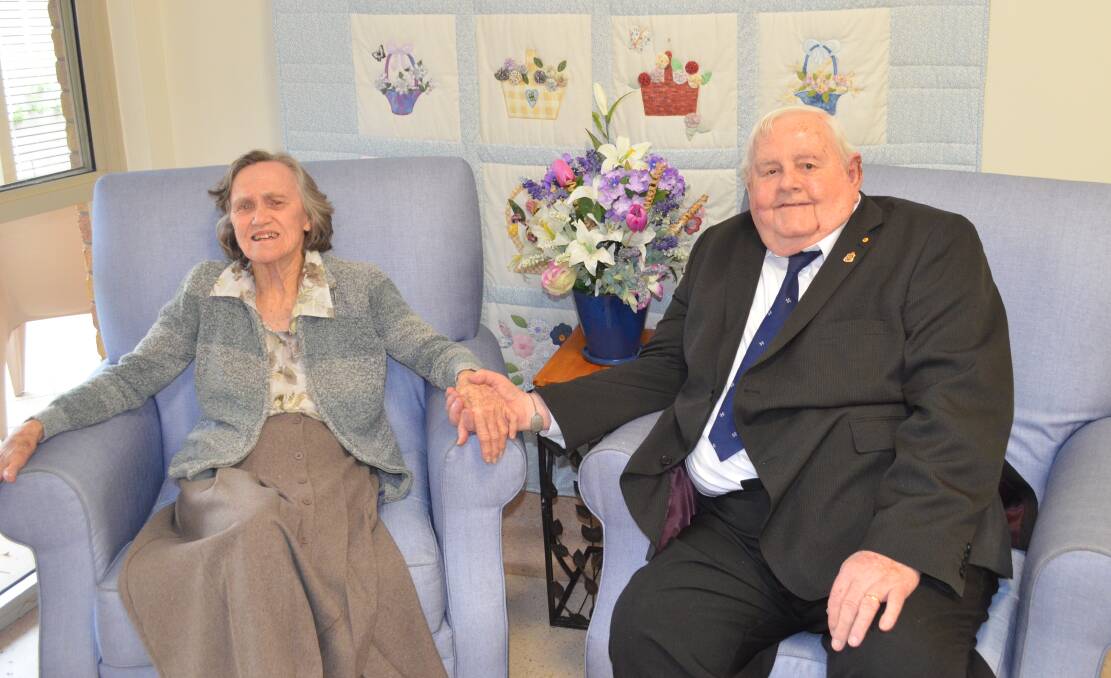 SO MUCH LOVE: Cessnock couple Margaret and Bill Firth will celebrate their 60th wedding anniversary on February 20. Picture: Krystal Sellars