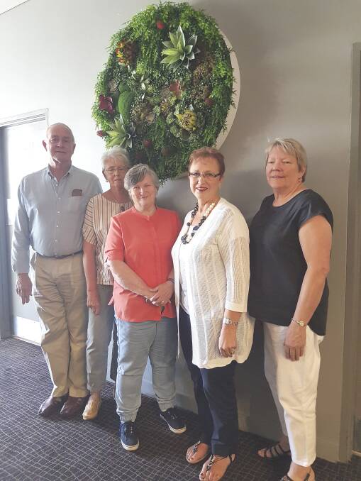FELLOWSHIP: Cessnock Combined Probus Club's management committee: Dave Evans (vice-president), Christine Evans (treasurer), Daphne Harris (president), Pat Frame (secretary) and Linda Evans (membership officer).