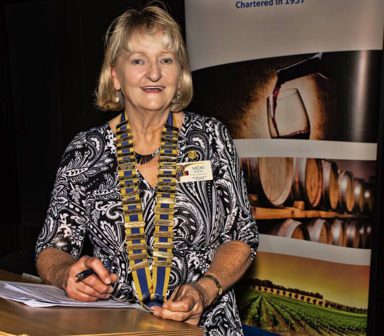 LOOKING FORWARD: Rotary Club of Cessnock president Vicki Steep was elected to lead the club for a second term. Picture: George Koncz