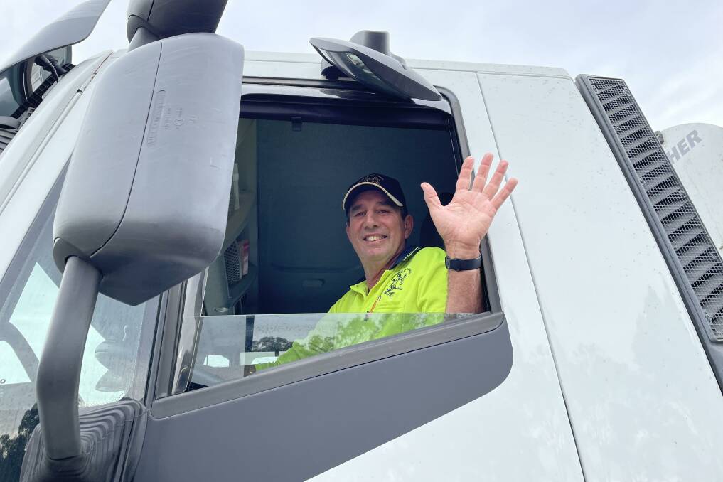 FAREWELL: Cessnock City Council garbage truck driver Alan Bailey has retired after almost 42 years with the council. Picture: Krystal Sellars