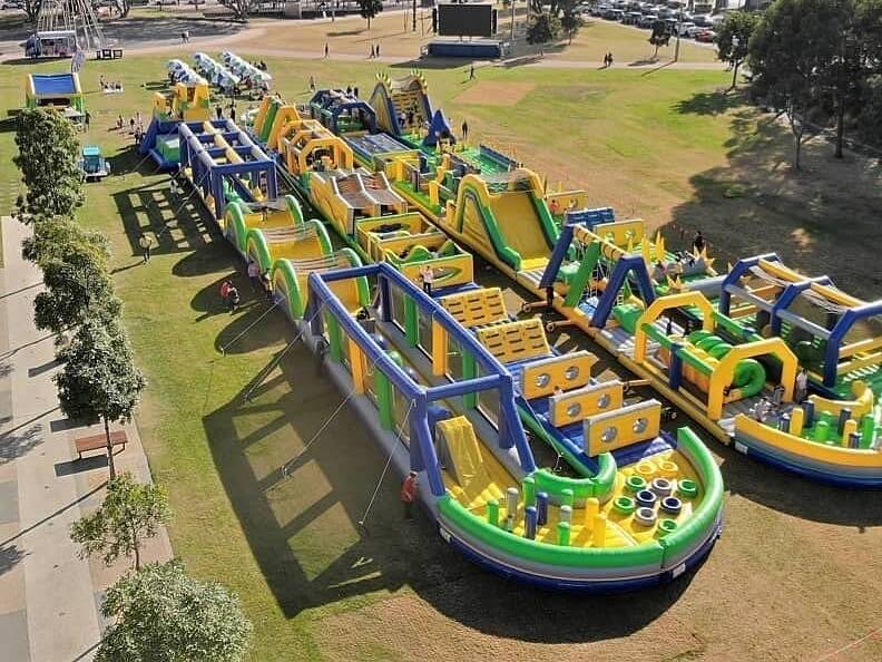 HOLIDAY FUN: The giant inflatable obstacle course known as Tuff Nutterz will be at Hope Estate, Pokolbin from October 10 to 13.