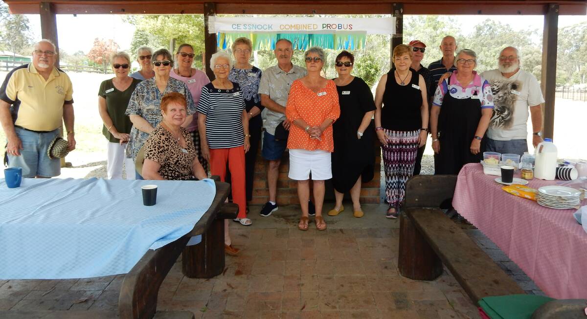 BACK TOGETHER: Cessnock Combined Probus Club had a coffee and cake get-together at Poppethead Park on October 15, its first event since the COVID shutdown.
