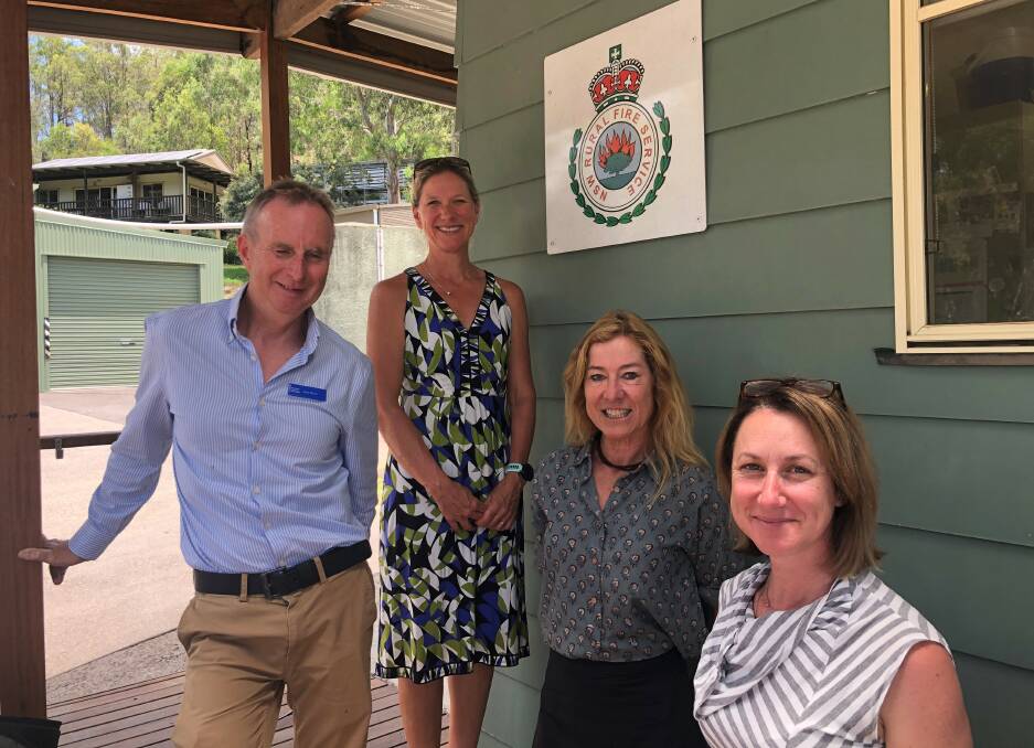 COLLABORATION: Scott Wood (HNECC Primary Health Network) and Melissa Boucher (Cessnock City Council) with Simone Smith and Daniela Riccio from Wollombi Valley Progress Association.