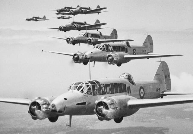 HISTORIC: Avro-Anson A4 Bombers. Picture: Australian War Memorial