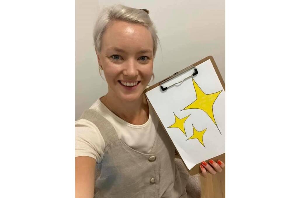 MAGIC: CYCOS youth worker Emily Woodbury with her emoji drawing for day 5 of CYCOS Online's 30-day challenge.
