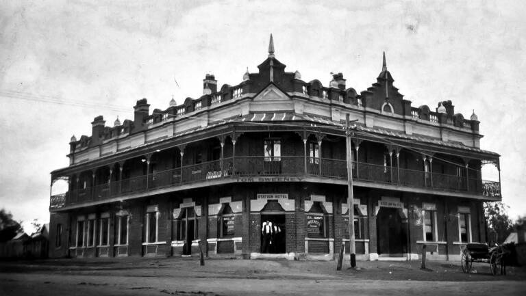 STEEPED IN HISTORY: The Station Hotel, Kurri Kurri. Picture: Tooth & Co. archive, Australian National University