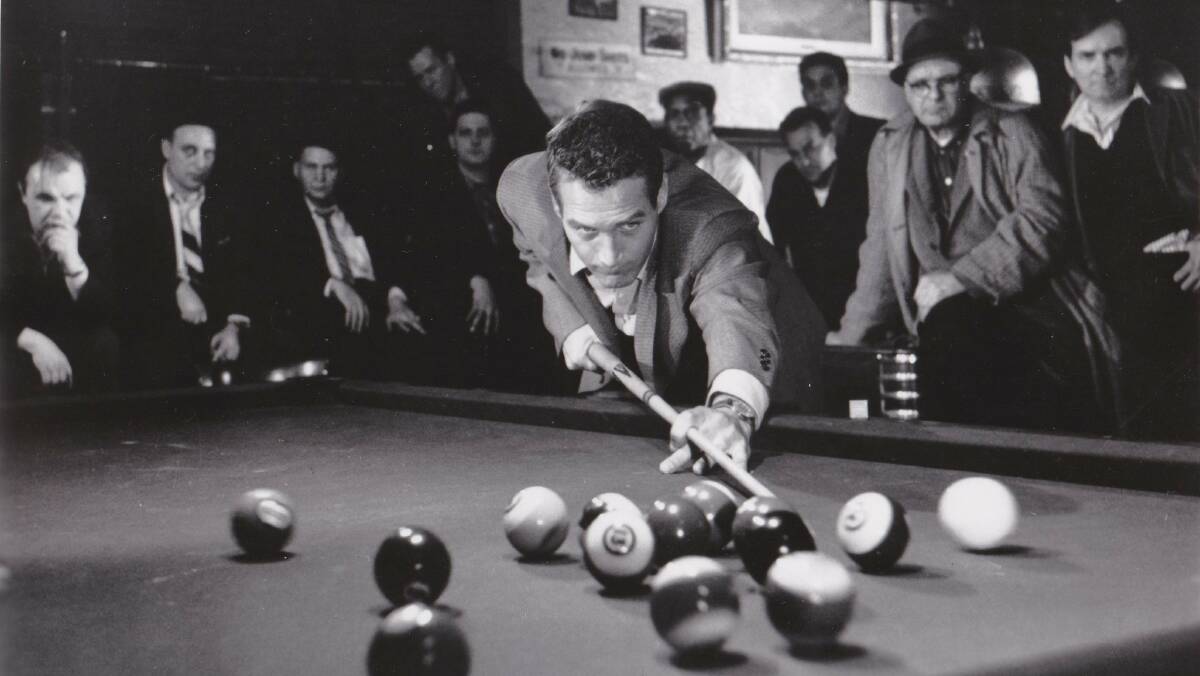 ICONIC: Paul Newman as pool room hustler Fast Eddie Felsen in The Hustler, which will be screened at the Wollombi Classic Film Festival this weekend.