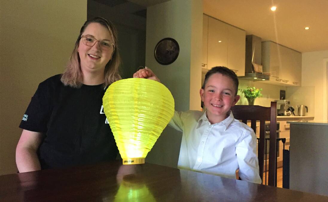 UNITED IN HOPE: Emma Ekert and her son Xavier are among those who will join the Leukaemia Foundation's Light the Night virtual ceremony on Saturday, October 16.