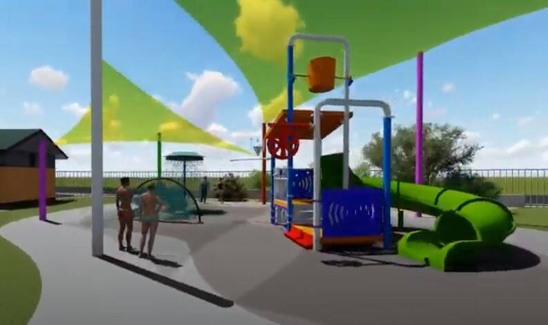 VISION: A depiction of how the splash pad at Cessnock Pool may look.
